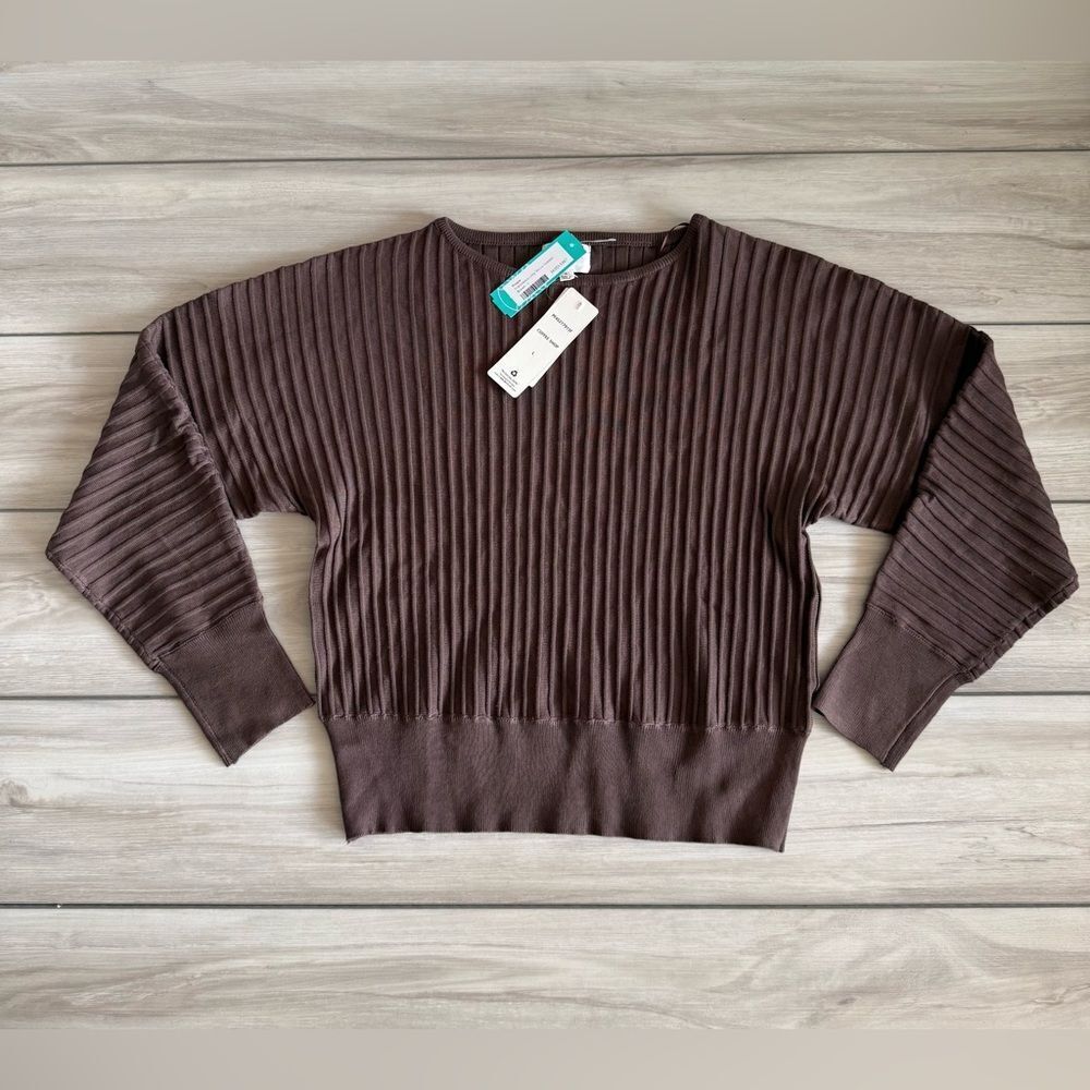 Pinque Franchesca Long Sleeve Sweater Brown Large NWT STITCH FIX